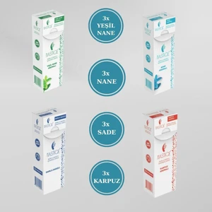 Doğal Aromalı Damla Sakızlı Şekersiz Sakız-Karışık Paket 12 Adet