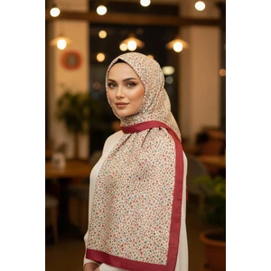 Mini Bahar Desen Nar Çiçeği Pamuk Şal