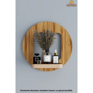 Ahşap Dekoratif Duvar Rafı ( MTS-223 )