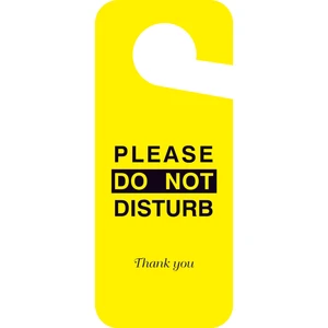 Please Do Not Disturb Kapı Askısı 10 Adet Çift Taraflı 9cm x 21,5cm