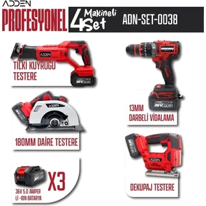 ADDEN Profesyonel 4’lü Set – Yeni Nesil Güç Tek Kutuda