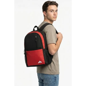 nil-06 Unisex Çok Gözlü Geniş Hacimli Terletmeyen Ortopedik Sırt Destekli Lise Ortaokul İlkokul Okul Çantası