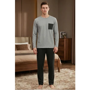 Konforlu Ev Giyimi Üst ve Desenli Pijama Altı | Erkek Pijama Takımı
