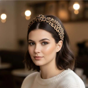 Mare Accessories Leopar Desenli Taç