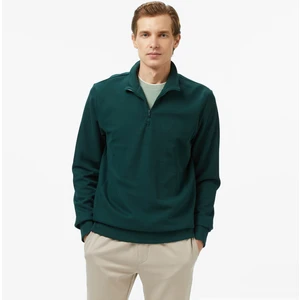 Erkek Yeşil Classic Fit Sweatshirt