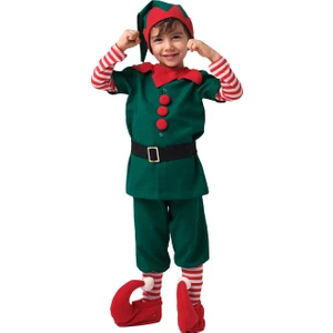 Tülü Akkoç Erkek Çocuk Noel Cini Elf Kostümü