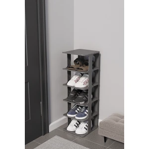 5 Katlı Plastik Gri Ayakkabı Rafı MIT1063