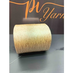 Pi Yarn Pullu El Örgü Ipi 400 gr Koyu Krem