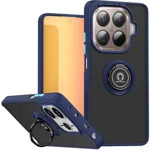 M.TK Moveteck Xiaomi Mi 15T Pro Kılıf Mat Parmak Izi Yapmaz Renkli Tuşlu 360 Yüzüklü Standlı Military Sert Silikon Kapak