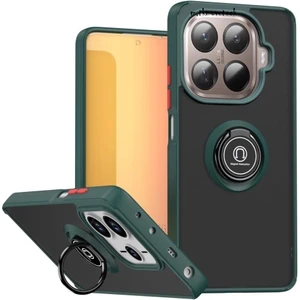 M.TK Moveteck Xiaomi Mi 15T Pro Kılıf Mat Parmak Izi Yapmaz Renkli Tuşlu 360 Yüzüklü Standlı Military Sert Silikon Kapak