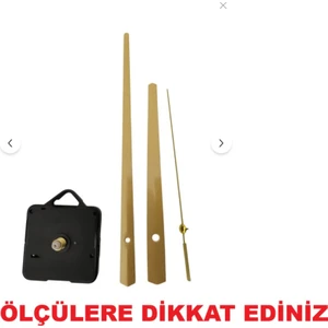 Cnr Shop Duvar Saati Mekanizması 22 mm Şaft, Sessiz Çalışır Akar, Akrep-Yelkovan-Saniye-(Askılı)