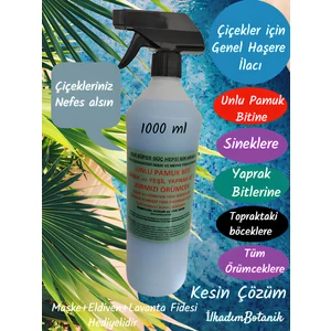 İlkadım Botanik (1 Lt) Çiçekler için Genel Haşere Temizleyici (Unlu Pamuk Biti, Sinek Ve Yaprak Biti, Kırmızı Örümcek)Lavanta Fidesi Hediye