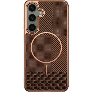 Samsung Galaxy S24 Plus Uyumlu Kılıf Zebana Vionix M-Safe Silikon Kılıf Kahverengi