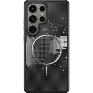 Samsung Galaxy S24 Ultra Uyumlu Kılıf Zebana Vionix M-Safe Silikon Kılıf Siyah