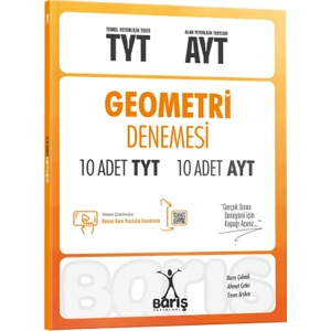 Barış Yayınları Tyt-Ayt Geometri Denemesi 10 Adet Tyt 10 Adet Ayt