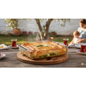 Borart 2'li Kare Borosilikat Sade Cam Fırın Kabı Seti - 145028