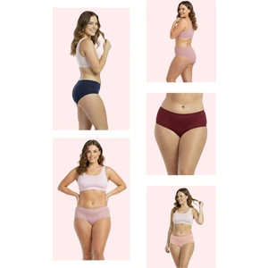 New Lilla 1007 Kadın  Mix 5'lı Günlük Bato Külot