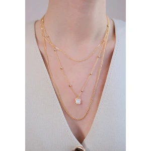 Gold 3'lü Kelebek Kolye