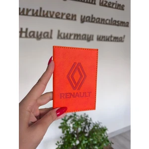 Efe Deri Renault Deri Dikişli Araç Ruhsat Kılıfı Kabı Oto Ruhsatlık Araba Ruhsat Koruyucu