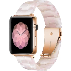 GREGOSS Apple Watch 38/40/41 MM  (Seri 10/42MM )Uyumlu  Hafif Şık Pimli Tasarım Reçine Ayarlanabilir Kordon