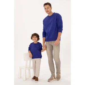 U.S. Polo Assn. Erkek Çocuk Mor Basic Sweatshirt 50313829-VR038