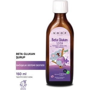 Beta Glukan 1,3 1,6 Kara Mürver C Vitamini Çinko Şurup 150 ml Türkiye Üretimi Glutensiz Tatlandırıcısız