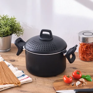 Bronx Siyah Makarna Tenceresi 20 cm