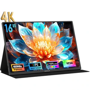 P16KF 16'' 3840X2400P 60Hz 4K UHD IPS Panel Type-C, Ultra Ince Taşınabilir Monitör (ZL-P16KF)