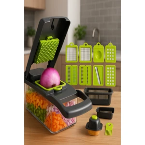 Multifunction Vegetable Chopper – Food Cutter, Grater, Salad Maker, Storage Container Kitchen Tool