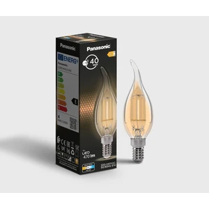 Filament Ampul E14 Flame 4W 470LM 2700K Clear