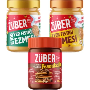 Peanutzilla x1+ Original Fıstık Ezmesi (Bal İlaveli) x1 + %100 Fıstık Ezmesi x1
