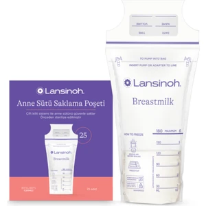 Anne Sütü Saklama Poşetleri 25 Adet