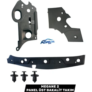 Megane 2 Panel Üst Bakalitleri (3 Parça + Klips)