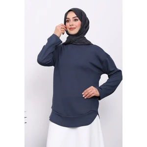 İmaj Butik Füme Bisiklet Yaka Modal Sweat