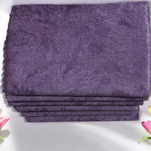 Kaymaz Tabanlı Lüks Kadife Koltuk Kanepe Çekyat Örtüsü - Konforlu Lila Damar Desenli 170X210 cm