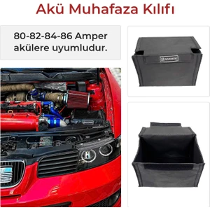 Akü Muhafaza Kılıfı SIYAH-80AH-82AH-84AH-86AH Amper Uyumlu