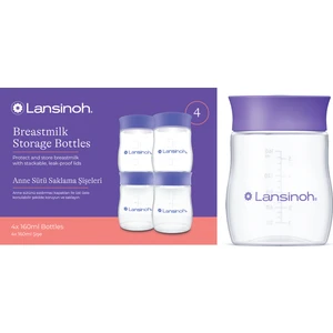 Lansinoh® Anne Sütü Saklama Şişeleri 4 adet 160 ml