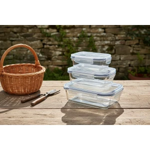 Borart Kapaklı Saklama Kabı Seti – 3’lü - 146320