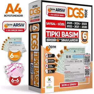 İnformal Yayınları  2025 DGS ÖSYM Çıkmış Soru Tıpkı Basım 6lı Deneme Paketi Video ve Dijital Çözümlü Türkiye Geneli