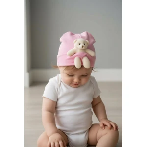 Soft Dekor Soft and Baby Ayıcıklı Penye Bere