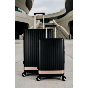 Aura Pc Policarbon 2'li Valiz Seti (Kabin ve Orta) Siyah