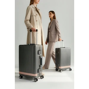 Aura Pc Policarbon 2'li Valiz Seti (Kabin ve Orta) Antrasit