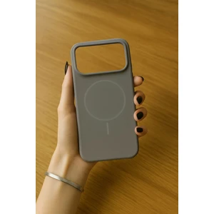 Apple Iphone 17 Pro Uyumlu Magsafe Lansman Kir Tutmaz Silinebilir Içi Kadife Telefon Kılıfı