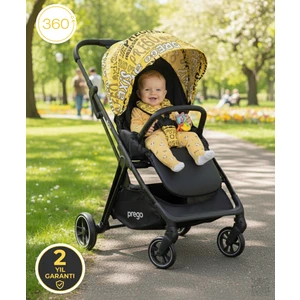 Axis 360 Derece Dönebilen Oturma Üniteli Çift Yönlü Bebek Arabası