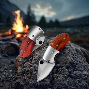 Mini Ceplik Ahşap Kasa Çakı