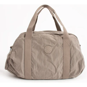 Unısex Büyük Boy Vizon Renkli Krinkıl Kumaş Ayakkabı Bölümlü Çapraz Askılı Laptop Bölmeli Spor Ve Seyahat Çantası