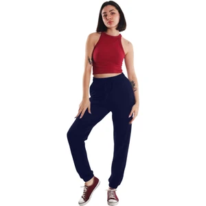 ASN Concept Lacivert Renk Paçası Lastikli Eşofman Altı (Büyük Beden Seçeneğiyle)