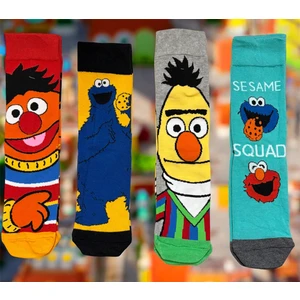 Al Bi 90Lık Al Bi 90'lık Susam Sokağı Edi Büdü Kurabiye Canavarı Elmo Çizgi Film Desenli 4'li Soket Çorap SetiGörseldeki aksesuarlar çekimler için kullanılmış olup ürüne dahil değildir.