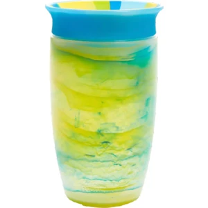 Mucize 360° Alıştırma Bardağı 12 Ay+ |296 ml | BPA İçermez | Mavi Tropikal Desen
