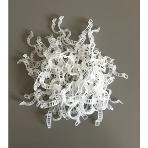 Aymen Çiçekçilik Bitki Klipsi - Domates Klipsi 50 Adet 25 mm Gövde Sarmaşık Bitki Bağlama Kelepçesi, Beyaz